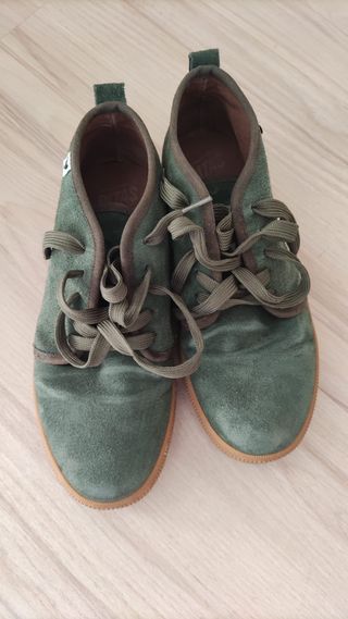 Botas/Zapatillas Ante Verde Talla 38