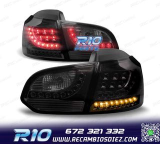 PILOTOS PARA VOLKSWAGEN VW GOLF 6 08-12 FULL LED NEGROS AHUM