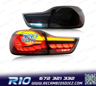 PILOTOS FULL LED BMW F32 F33 F36 F82 LIGHT BAR OLED AHUMADO