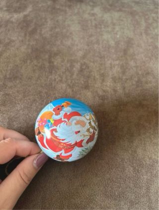 Pallina Natalizia apribile con Babbo Natale