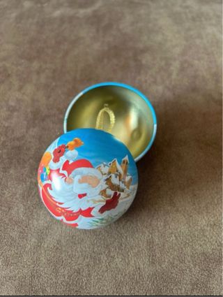 Pallina Natalizia apribile con Babbo Natale