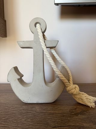 Figura Ancla Decorativa con Cuerda