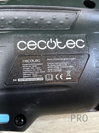 Taladro Eléctrico Percutor Cecotec
