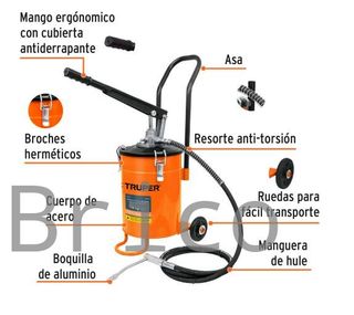 Bomba Inyectora Grasa 10 Kg - Truper
