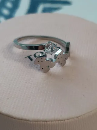 Anillo Tous Plata con Gema