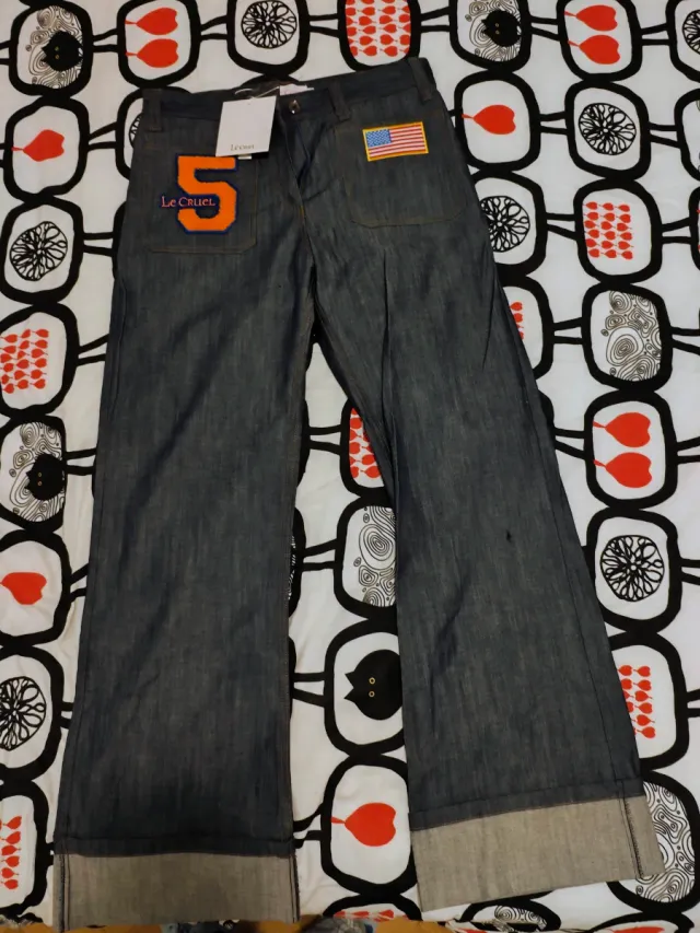 Vaqueros Le Cruel Talla M Parches
