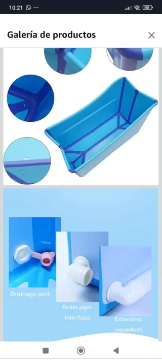 Piscina hinchable para perros azul