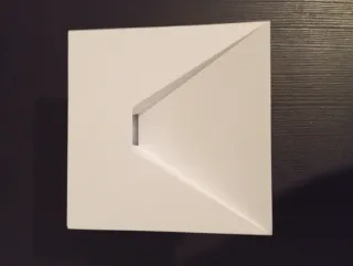 Luz de cerámica blanca