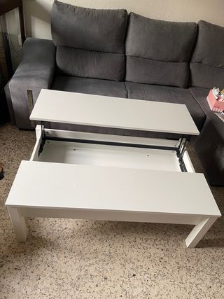 Mesa baja salón blanca