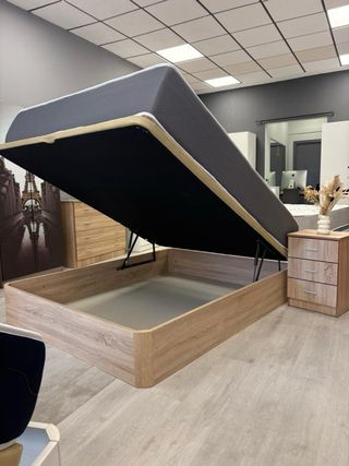 Canape abatible madera y tela