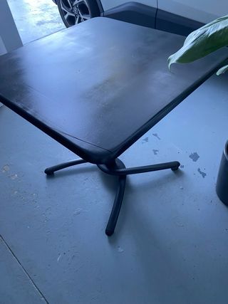 Mesa Plástico Negra rebatible