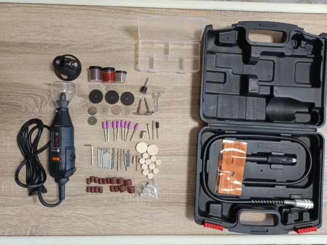 Amoladora multifunción con accesorios