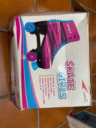 Patines 4 Ruedas Niña Talla 34 Nuevos