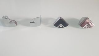 4x Protector de esquina para muebles plateado