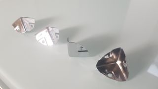 4x Protector de esquina para muebles plateado
