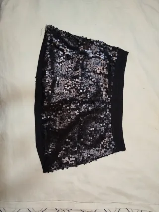 Falda Zara Lentejuelas Talla S