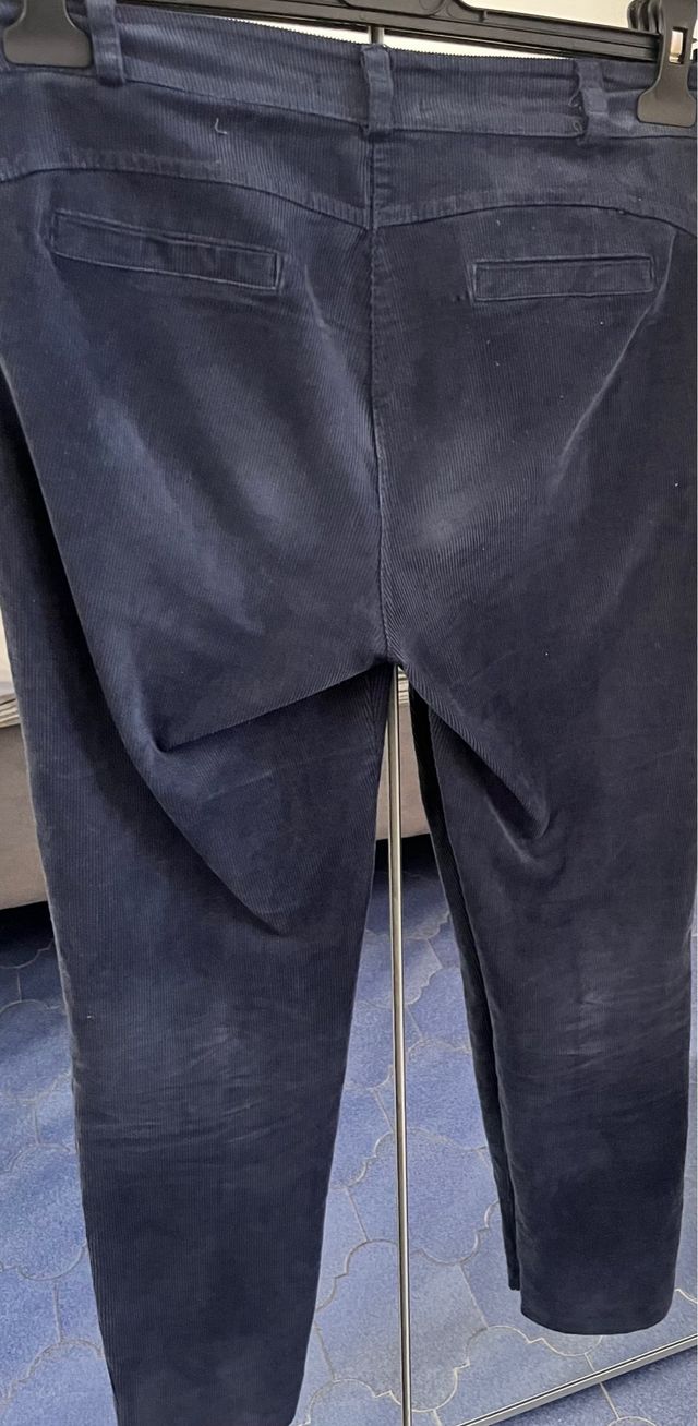 Pantaloni velluto blu marca Libero