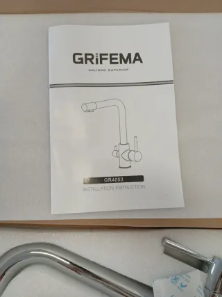 Grifo de cocina cromado flexible GRIFEMA