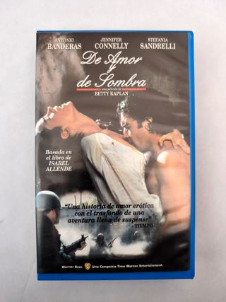 VHS De Amor y De Sombra - película de videoclub