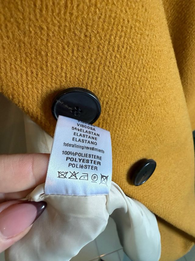 Cappotto donna Prani senape tg. 44 IT