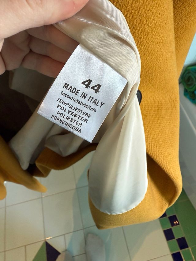 Cappotto donna Prani senape tg. 44 IT