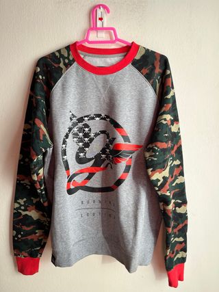 Sudadera Grimey Gris y Multicolor