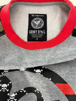 Sudadera Grimey Gris y Multicolor