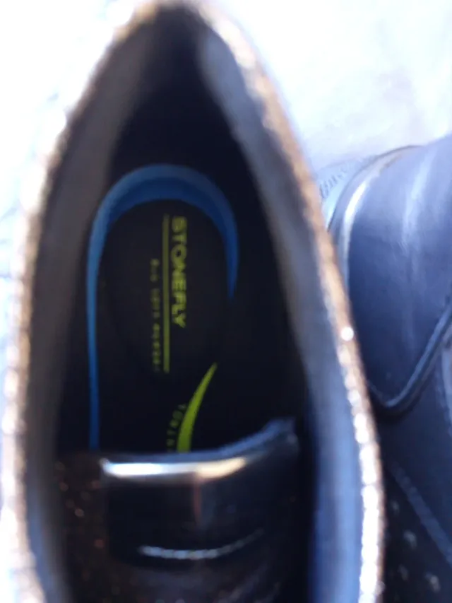 Zapatos Stonefly Negros y Dorados Mujer