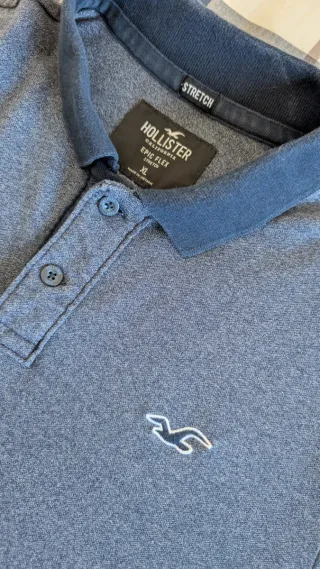 Polo Hollister Blu Taglia XL