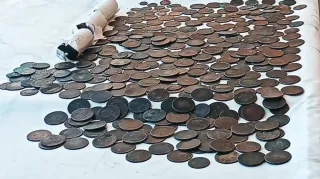 Monedas de Cobre Antiguas (aprox. 500)