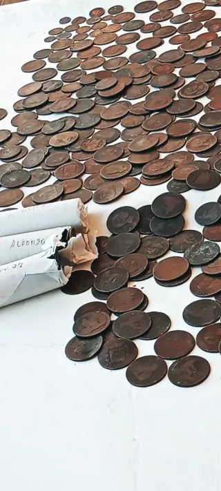 Monedas de Cobre Antiguas (aprox. 500)