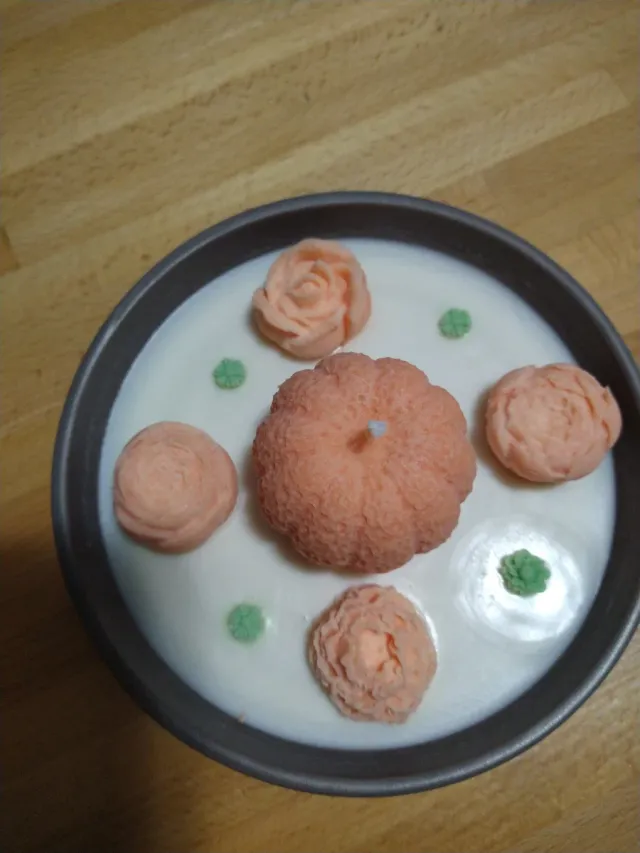 Candela grande decorata