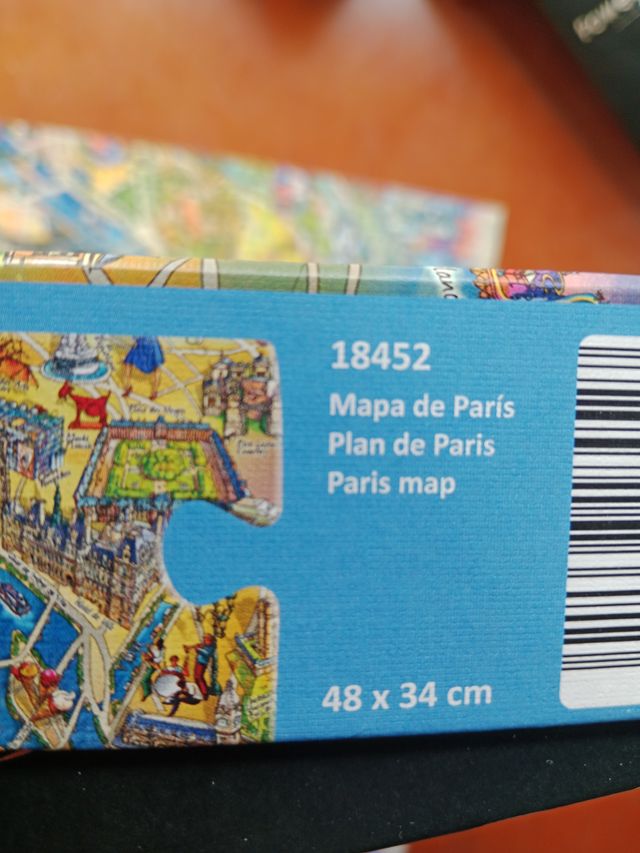 Puzzle Mapa París 500 Piezas Educa