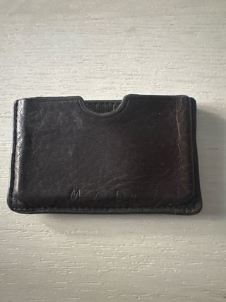 Tarjetero de piel MASSIMO DUTTI