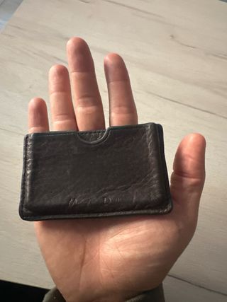 Tarjetero de piel MASSIMO DUTTI