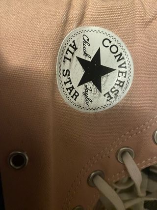 Converse plataforma rosa claro