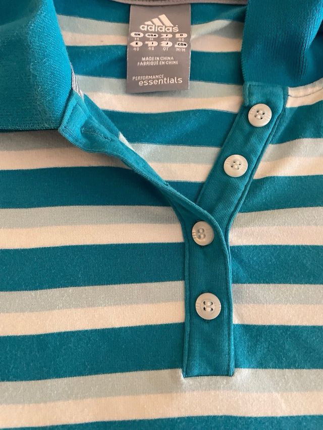 Camiseta Polo Adidas Rayas