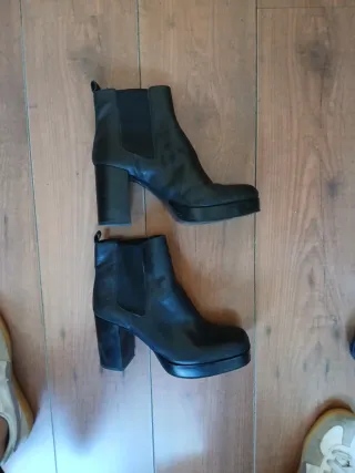 Botines Mango Piel Talla 40