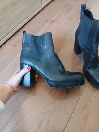 Botines Mango Piel Talla 40