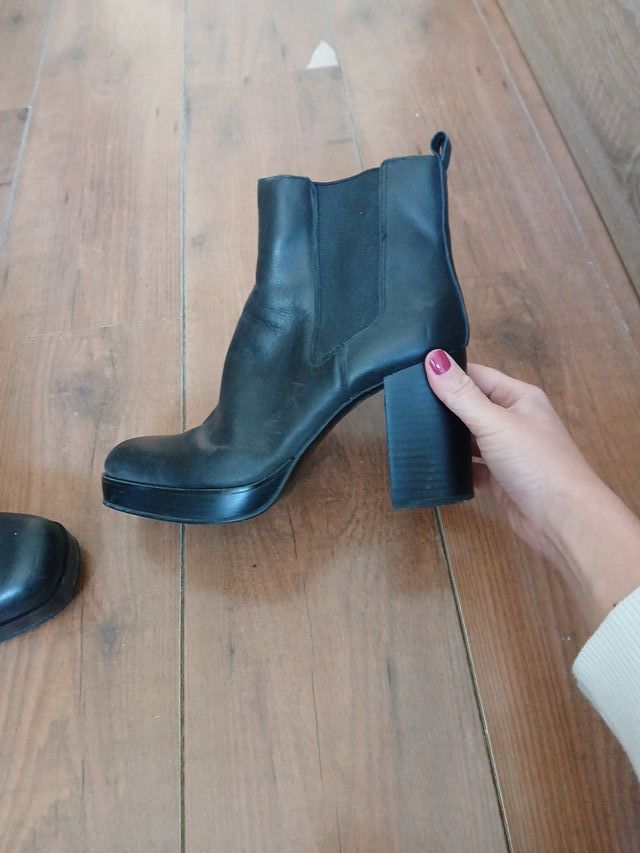 Botines Mango Piel Talla 40