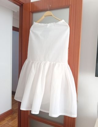 Faldón novia/comunión blanco talla única