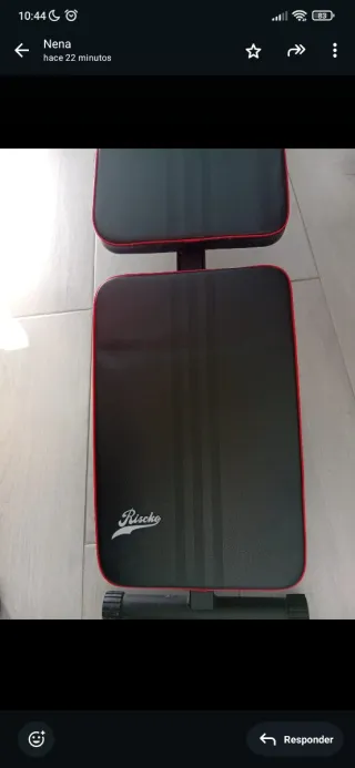 Banco de Abdominales Riscko plegable apenas usado