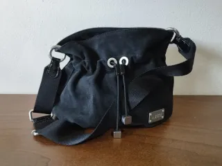 Borsa secchiello Armani Jeans pelle scamosciata