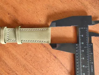 Correa de piel para reloj 22mm