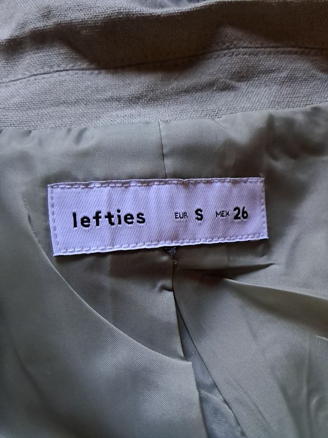 Americana verde manga corta