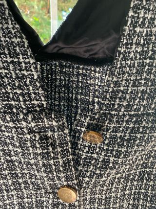 Vestido tweed botones