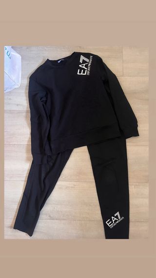 Conjunto Deportivo Emporio Armani Mujer Negro