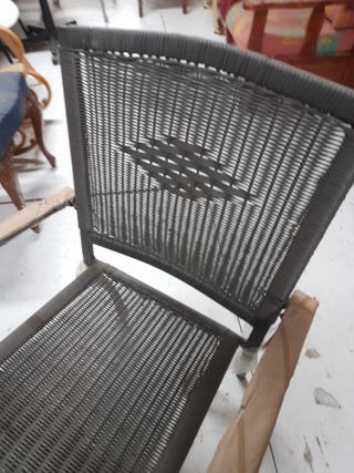 Sillón de terraza gris