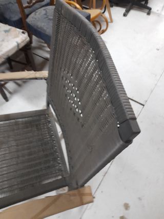 Sillón de terraza gris
