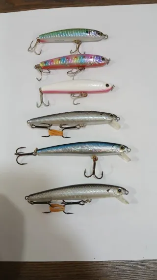 Señuelos Lucky Craft Wander 80 y Flash Minnow 95MR